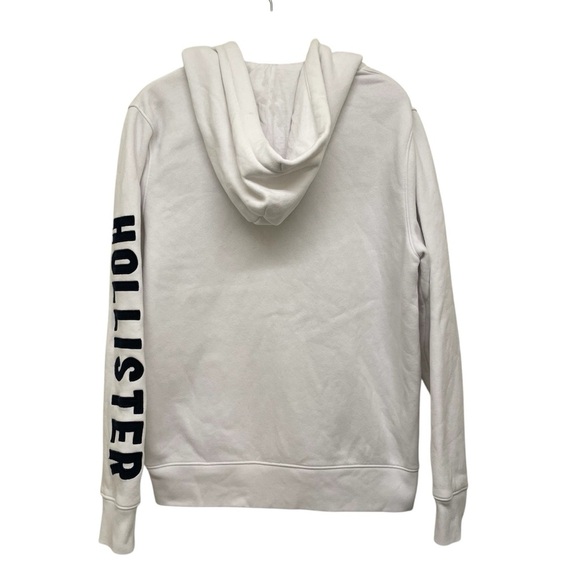 Hollister White LOGO Zip-Up Hoodie - Men’s Small - Picture 2 of 9